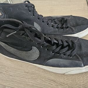 Nike Black and Gray High-Top Sneakers